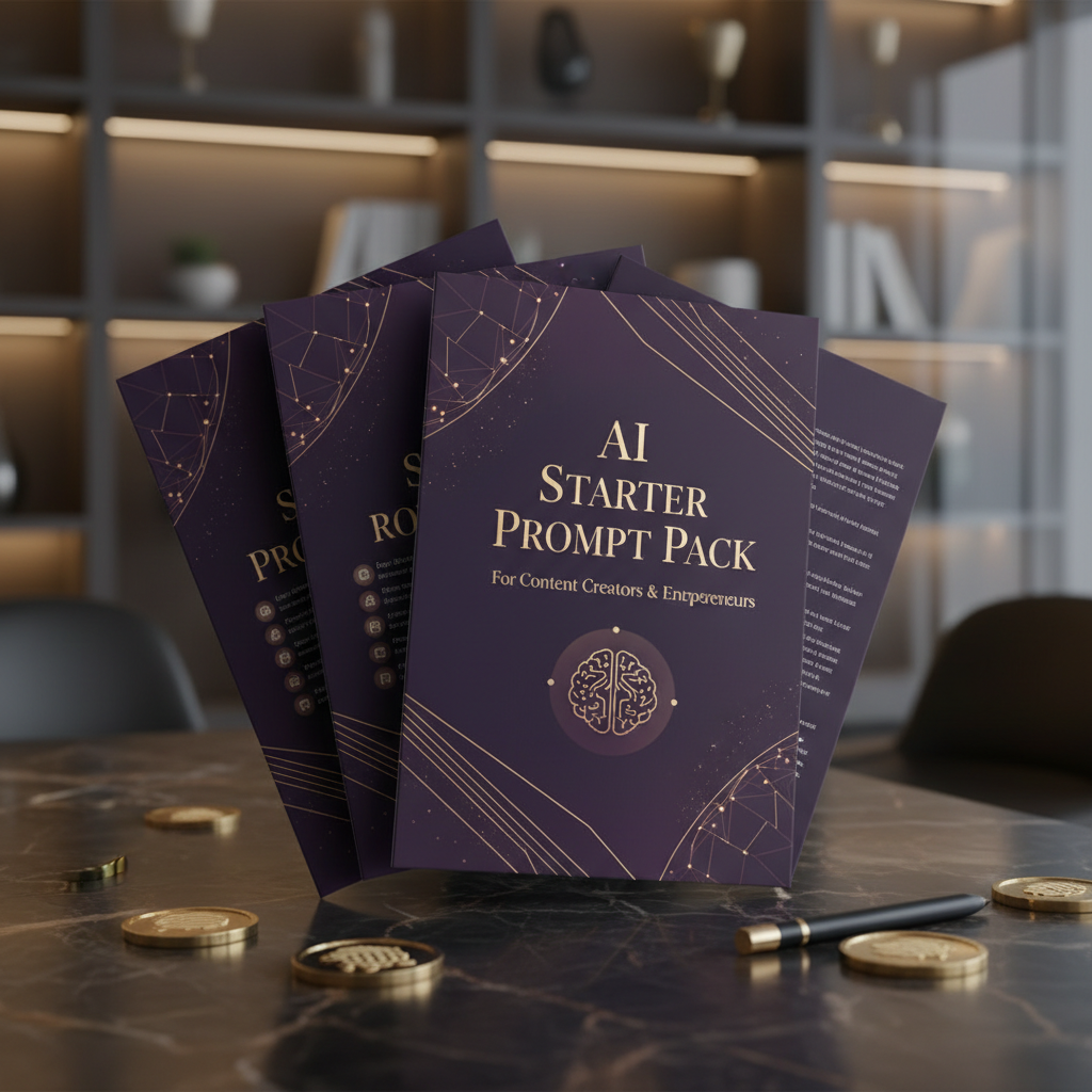 AI Starter Prompt Pack — PDF mockup