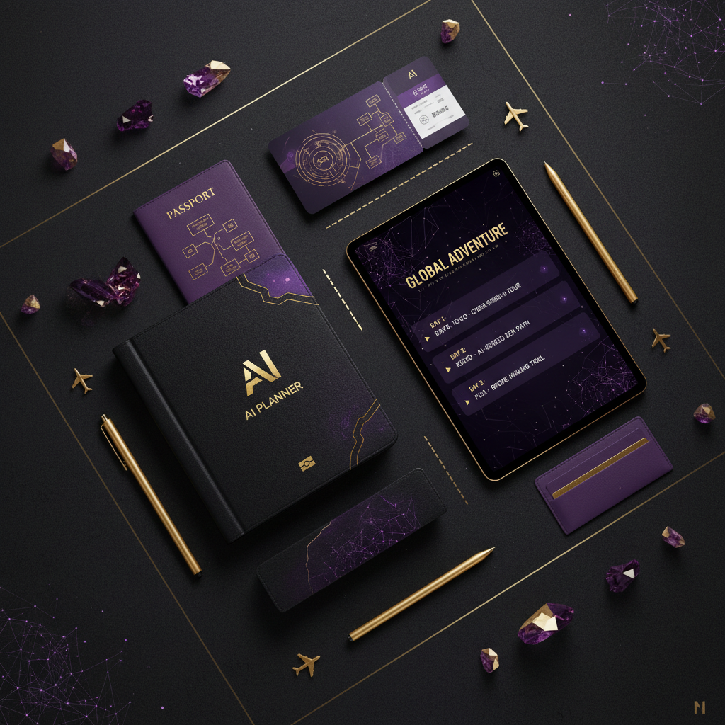 AI Trip Planner Toolkit - Flat Lay