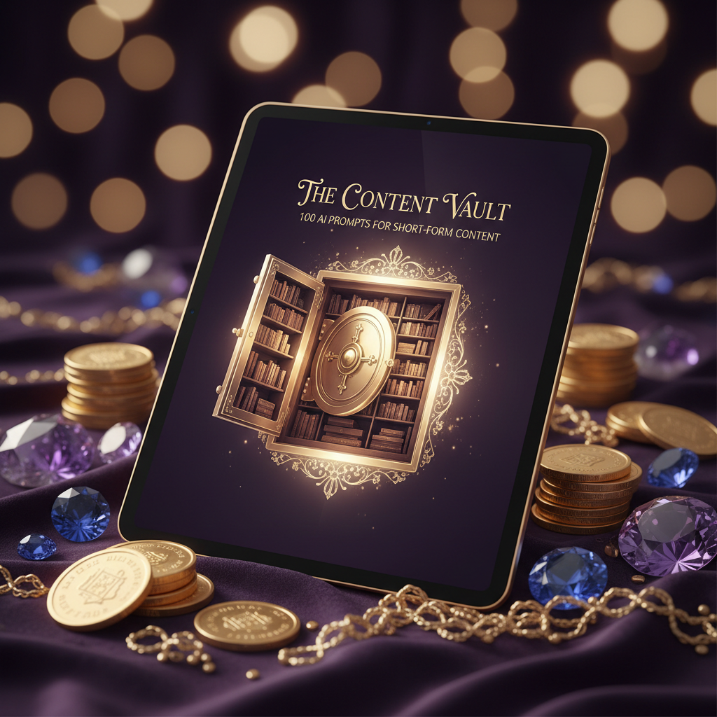 The Content Vault AI prompt pack preview — instant digital download