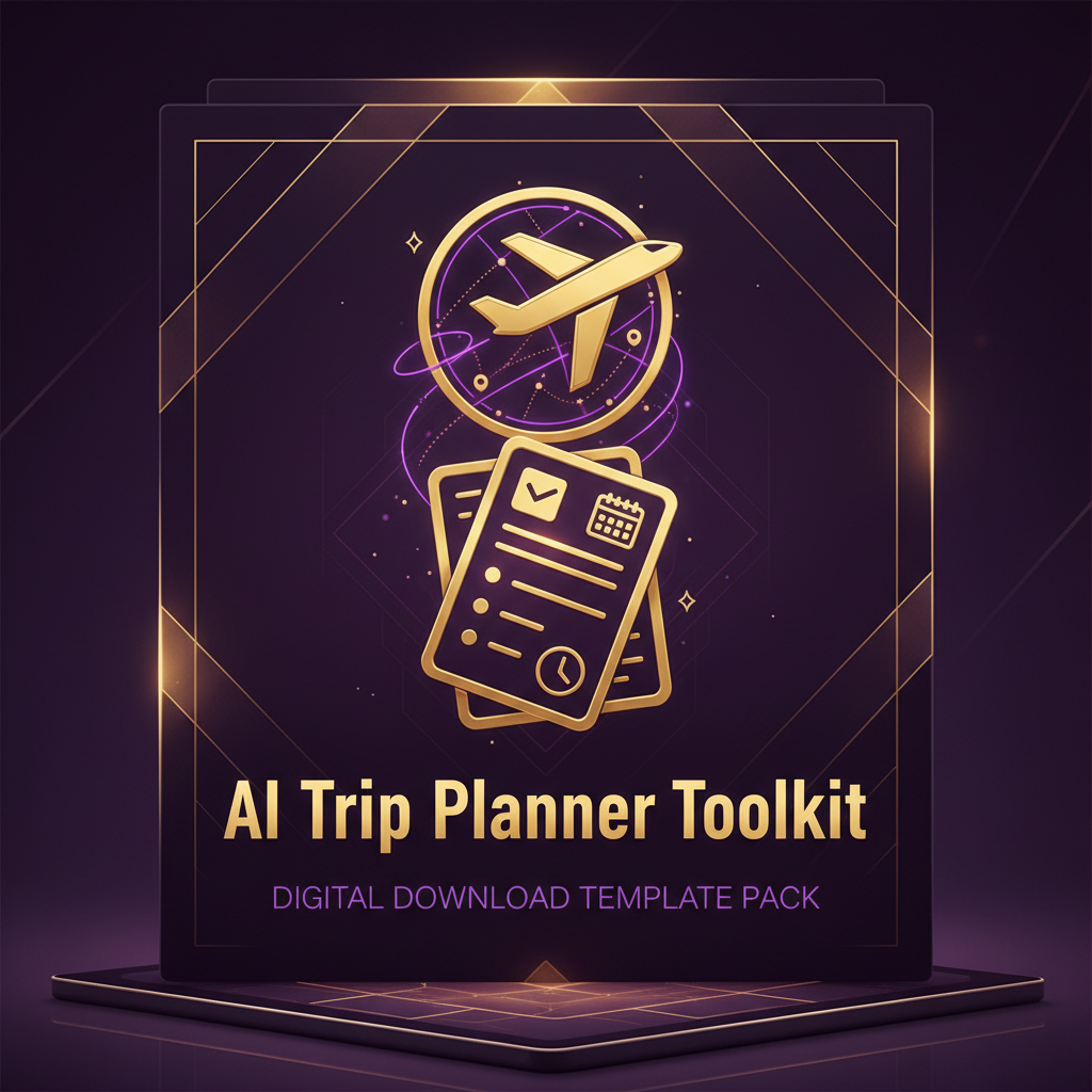 AI Trip Planner Toolkit - Premium digital travel planning templates and AI prompts